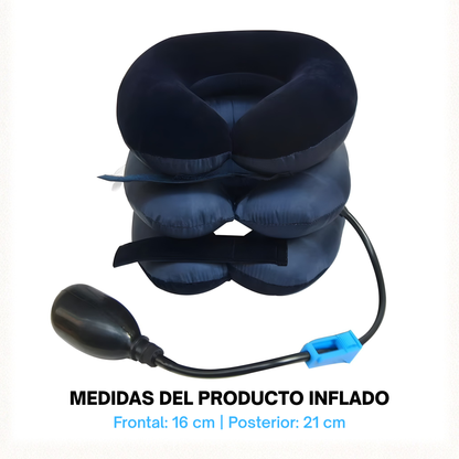 Dispositivo inflable de traccion cervical para estirar el cuello